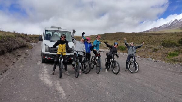 Cotopaxi group biking